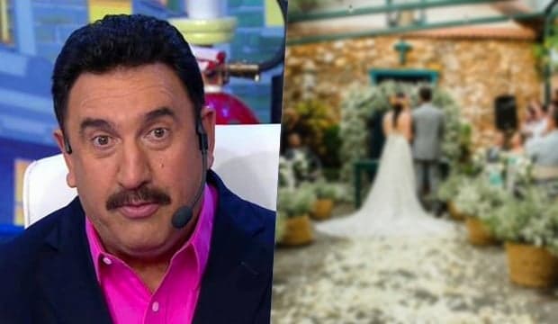 Ratinho pega público de supresa e divulga foto se casando: "E a esposa?"