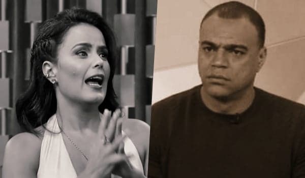Separados, Denilson e esposa discutem ao vivo e ciúmes de Renata Fan é escancarado: "Me tirou do sério"