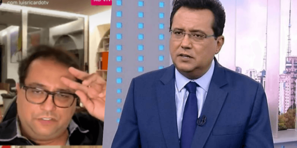 Geraldo Luís não se segura e é pego abrindo o jogo para apresentador do SBT: "É um tesão falar com você"