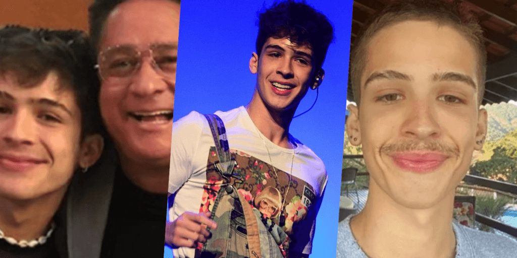 João Guilherme, filho de Leonardo, perde a vergonha, surge de unha pintada e volta a tirar a roupa: "Que gigante"