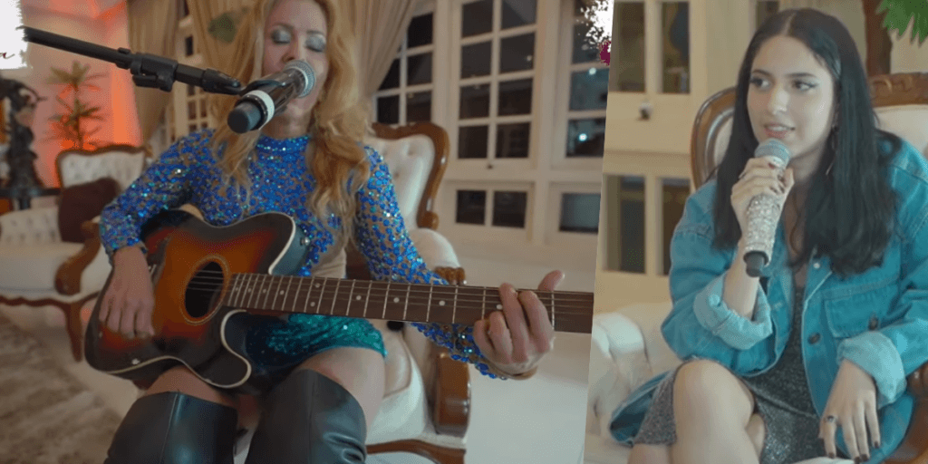 Joelma dá show em sala de mansão, filha toma microfone e dá recado após cantora ser detonada por faltar em formatura