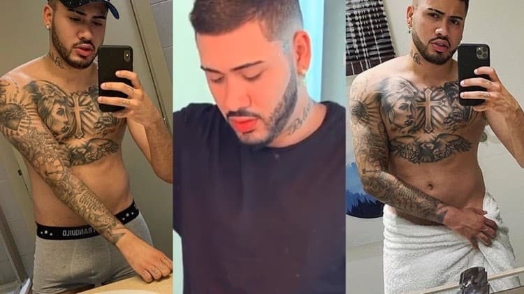 Ousado! Kevinho é flagrado exibindo seu dote na cozinha e deixa namorada boquiaberta