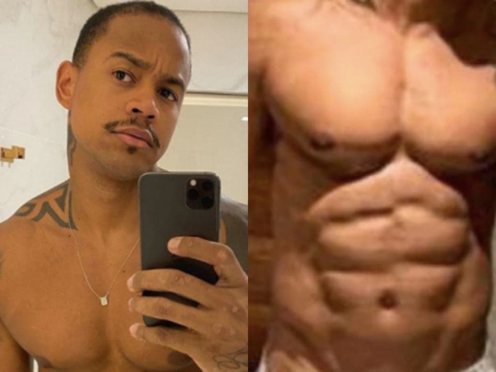 Léo Santana é flagrado de fio dental ao lado de famosa e calcinha deixa volume impressionante à mostra: "Armado"