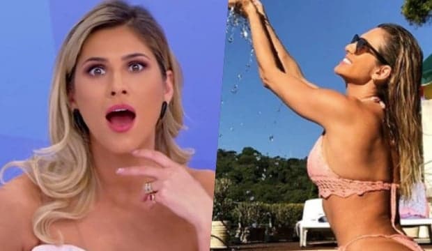 Lívia Andrade usa biquíni curtíssimo atolado e deixa marmanjos loucos: "Gostosa"