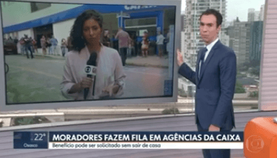 Repórter da Globo é atacada ao vivo, homens vão para cima e Cesar Tralli fica visualmente assustado: "Lixo"
