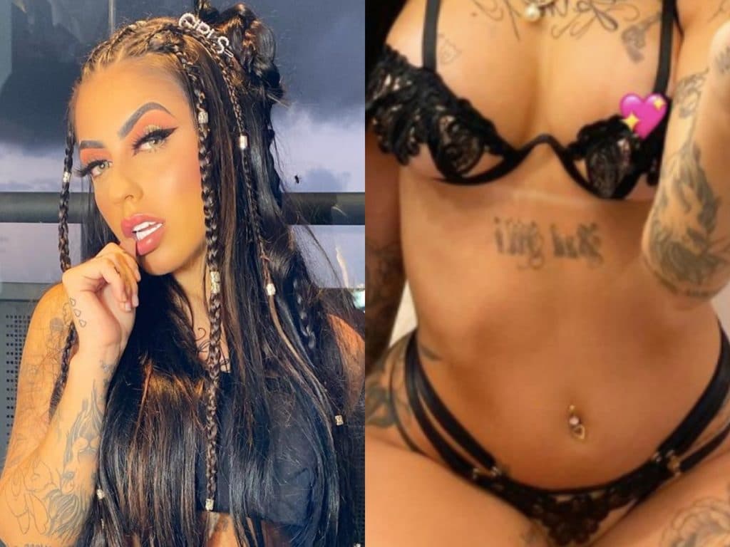 Após suruba com mais de 100 pessoas, MC Mirella passa dos limites e deixa seios à mostra em lingerie transparente