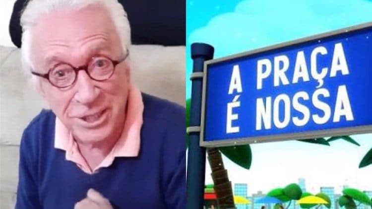 Moacyr Franco revela que humorista da Praça É Nossa já "recebeu santo" na hora da gravação