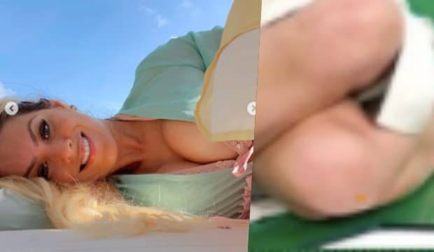Calcinha à mostra, bumbum de fora e pouca roupa: Renata Fan se descuida e fotos polêmicas levam público à loucura