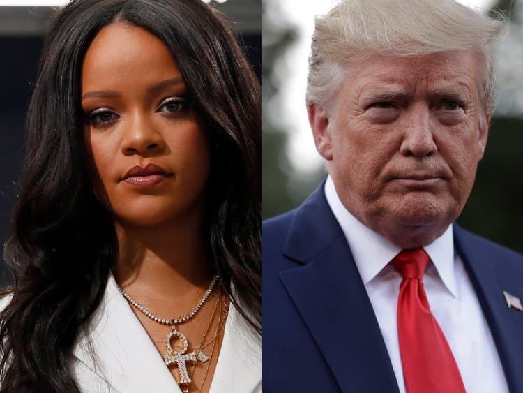 Rihanna se enfurece, critica Donald Trump e dispara: "Ao contrário do presidente eu estou tentando salvar o mundo"