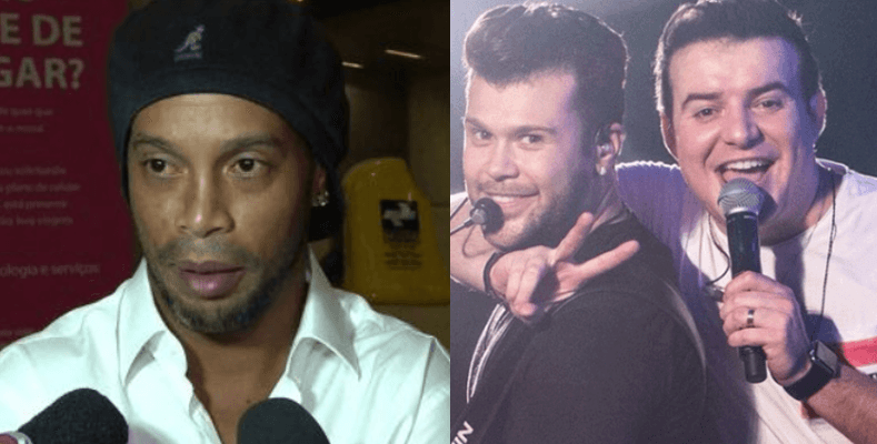 Ronaldinho Gaúcho, preso no Paraguai, acompanha live de Marcos e Belutti e dupla agradece