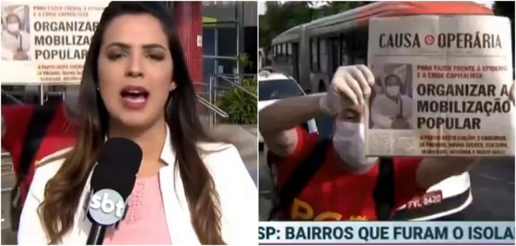 Homem invade link ao vivo do SBT, barraco é armado e o pior acontece: 'Chama a polícia'