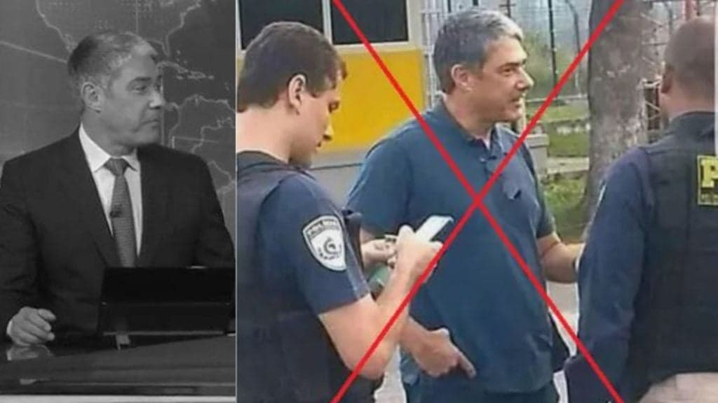 William Bonner é cercado pela Polícia Federal e farsa contra o jornalista da Globo é descoberta