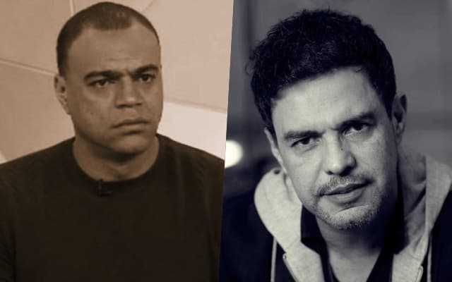 Na TV, rixa entre Denílson e Zezé Di Camargo pega fogo e cantor ataca ex-jogador: "Fica esperto"