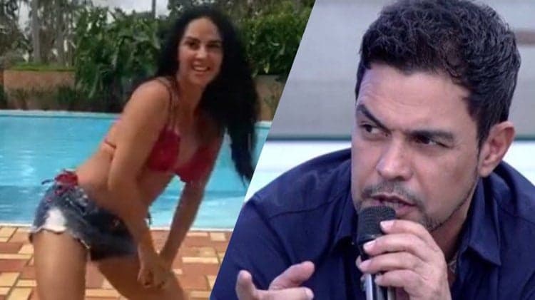 Graciele Lacerda, noiva de Zezé Di Camargo, surge se acabando no funk: "desço empinando a bunda"