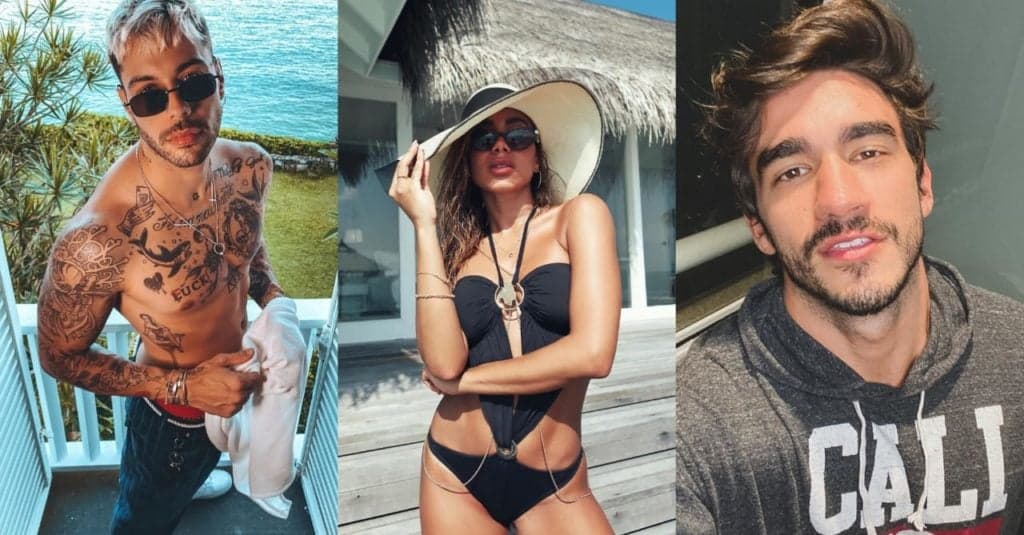 Namorando, Anitta flerta com ex-BBB em live e rebate comentários: "Não aconteceu nada"