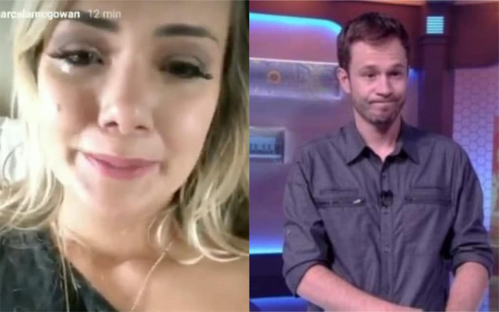 Bomba! Aos prantos, Marcela relembra discurso de eliminação de Tiago Leifert e detona: "Discordo"