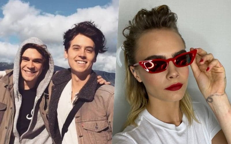 Cara Delevingne se revolta com ex, quebra quarentena e faz festa com elenco de Riverdale