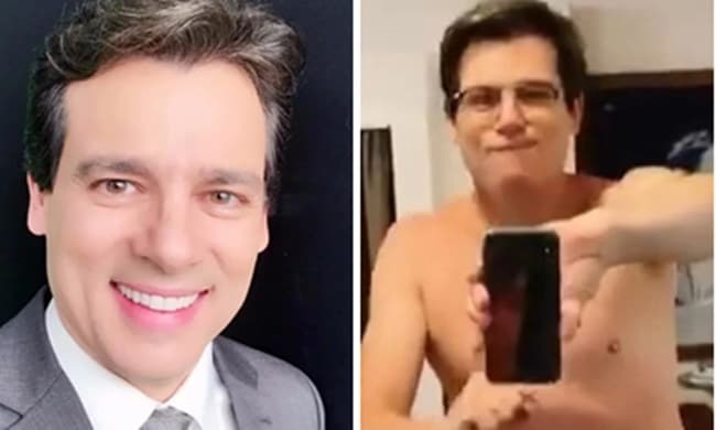 Celso Portiolli, após expor parte íntima gigante e mole, é chamado de velho e manda a real: "Se não for agora"