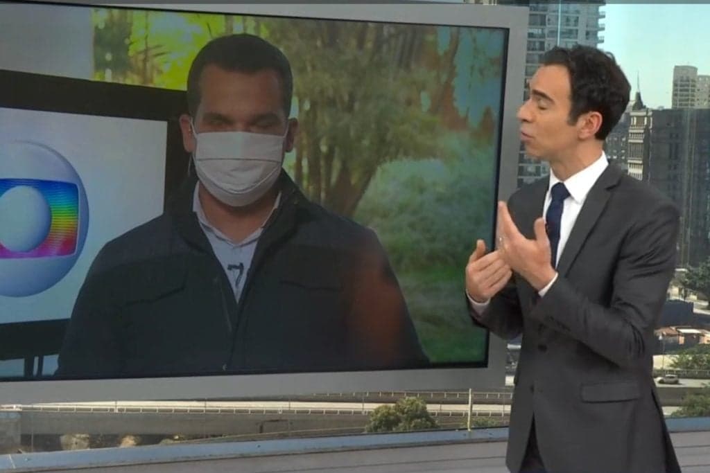 Após bate boca de Bocardi, César Tralli se revolta ao vivo na Globo: "Como vai ficar tudo isso?"