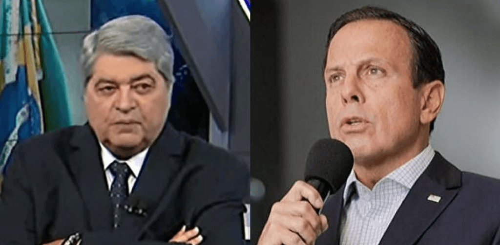 Datena, após partir para cima de Dória por receber proibição, volta a provocar e ataca ao vivo: “De olho aberto”
