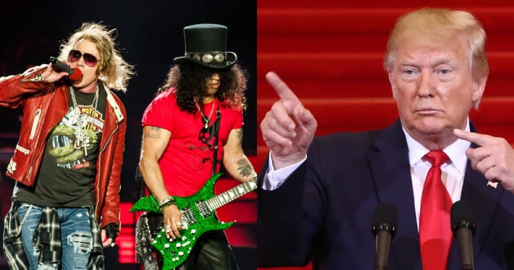 Gun's N Roses debocha de Donald Trump com letra de música e situação vexatória deixa país desacreditado