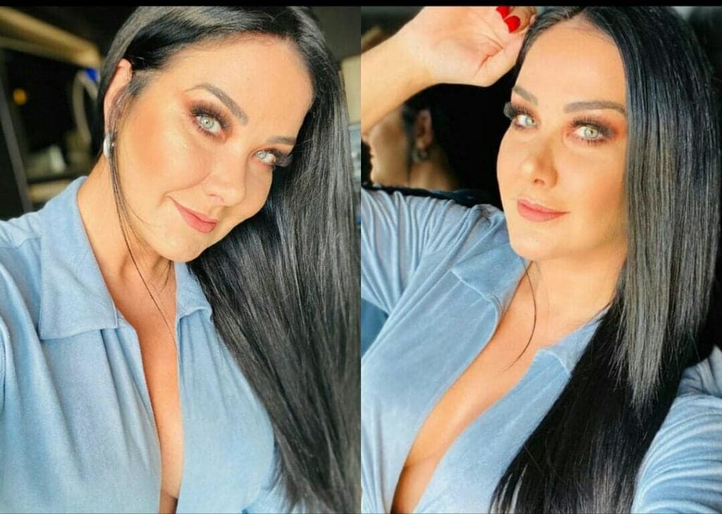 Helen Ganzarolli põe vestido, esquece o sutiã e público fica enlouquecido com a provocação: "Dei zoom"