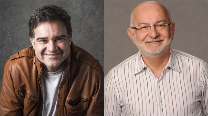 Sergio Valente e Silvio de Abreu tinham ideias diferentes sobre novelas na Globo. (Foto: Montagem/Divulgação)