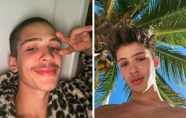 Aos 18 anos, João Guilherme, filho de Leonardo, expõe parte gigante do corpo, pinta a unha e tira a roupa: "Segura"