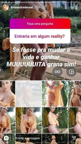 SBT: Publicação de Lívia Andrade em seus stories no Instagram (Foto: Reprodução) SBT: Publicação de Lívia Andrade em seus stories no Instagram (Foto: Reprodução)