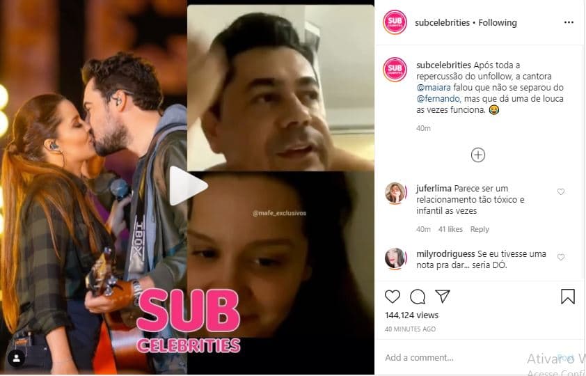 Maiara cancela fim do namoro e explica que foi surto (Foto: Reprodução) Maiara cancela fim do namoro e explica que foi surto (Foto: Reprodução)