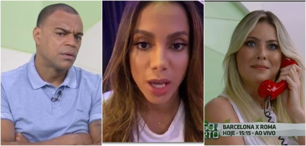 Denilson, ao vivo na Band, expõe intimidade de Anitta e deixa Renata Fan constrangida: 'Ligeira'