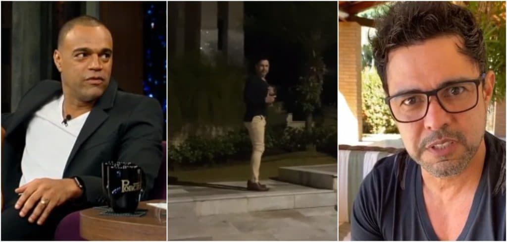 Zezé Di Camargo, após invadir casa de Denílson bêbado, admite ciúmes e expõe podres: 'Passava o rodo'