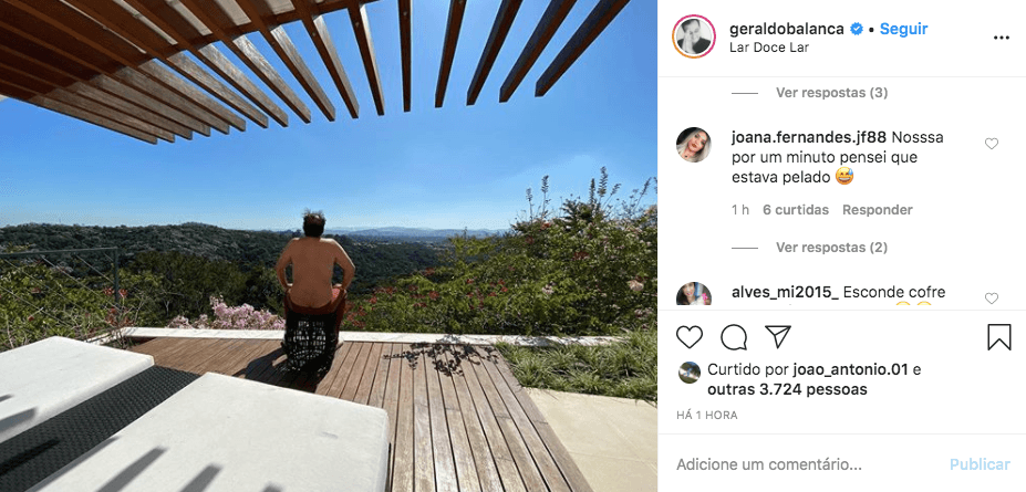 O famoso apresentador do Balanço Geral, da Record, Geraldo Luis deu susto daqueles em seus seguidores após compartilhar uma foto que deixou tudo à mostra (Foto: Reprodução/Instagram) O famoso apresentador do Balanço Geral, da Record, Geraldo Luis deu susto daqueles em seus seguidores após compartilhar uma foto que deixou tudo à mostra (Foto: Reprodução/Instagram)