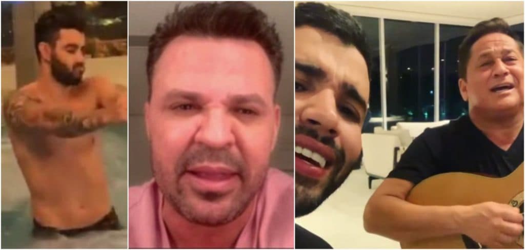 Gusttavo Lima e Leonardo  têm foto polêmica viralizada e são detonados: 'Cruel'