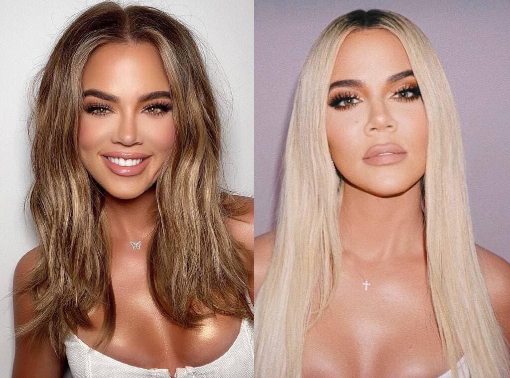 Mudança de visual de Khloé Kardashian (Foto: Reprodução) Mudança de visual de Khloé Kardashian (Foto: Reprodução)