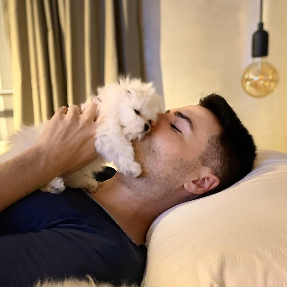 Luiz Bacci com seu grande amor, seu cachorro (Foto: reprodução/Instagram) Luiz Bacci com seu grande amor, seu cachorro (Foto: reprodução/Instagram)