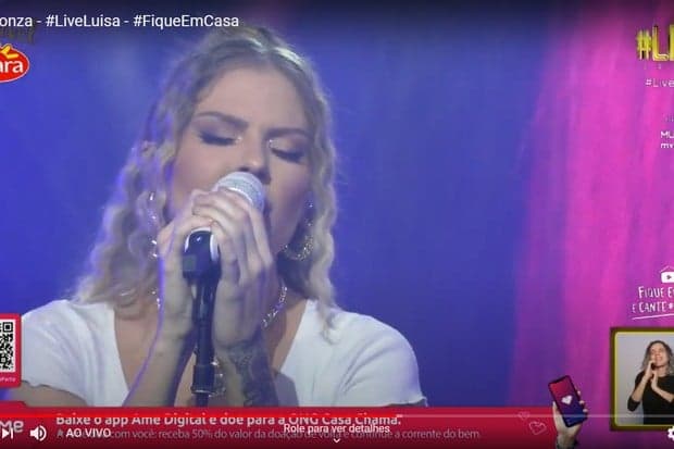 Luísa Sonza não consegue se controlar e chora ao cantar música feita para Whindersson Nunes