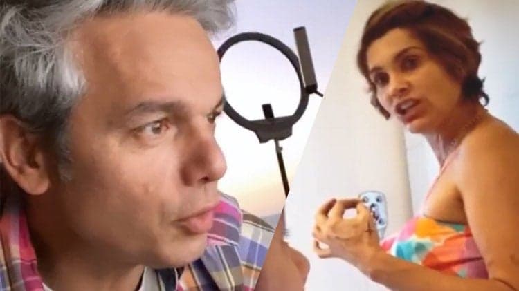 Otaviano Costa tem discussão com esposa Flávia Alessandra e em vídeo anuncia divórcio: "me separando"