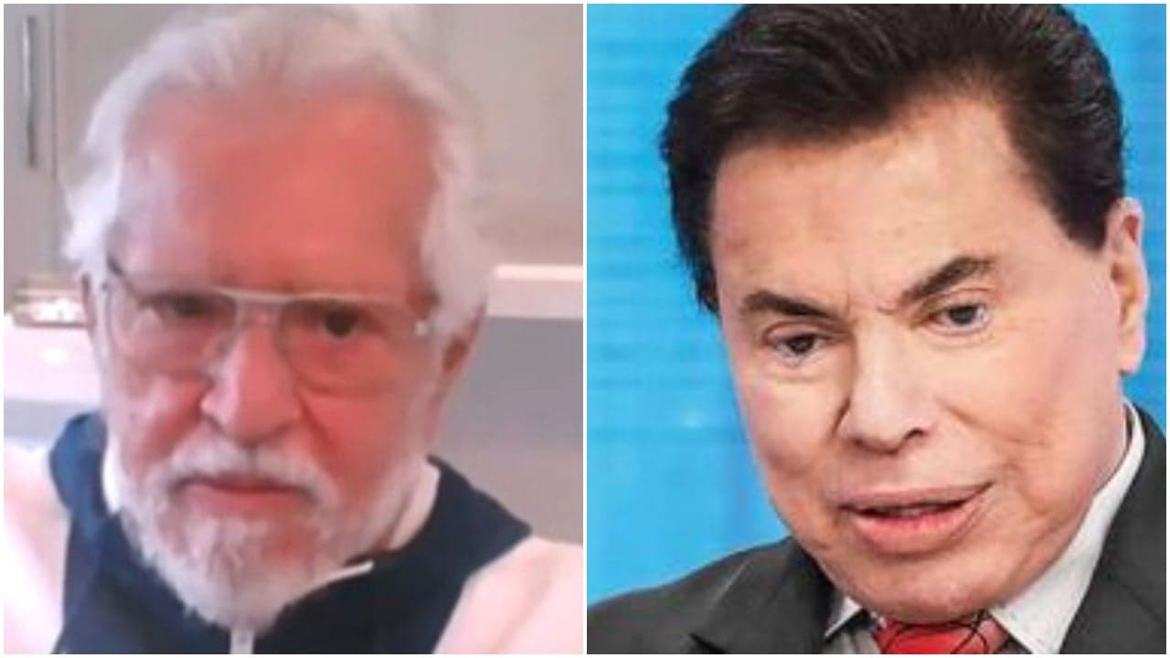 Carlos Alberto de Nóbrega e Silvio Santos (Foto: Reprodução)