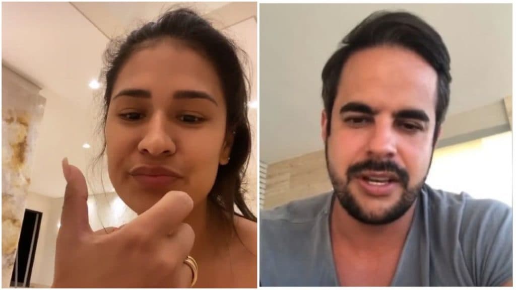 Simone surta de ciúmes, se agarra com mulher que estava em cima de seu marido e se descontrola: "Sua rapariga''