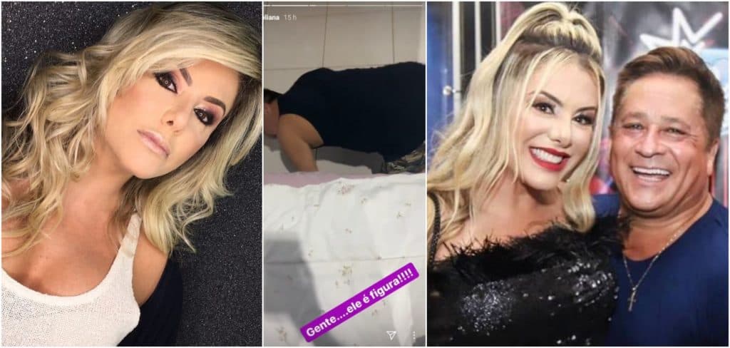 Esposa de Leonardo, Poliana Rocha expõe vídeo do cantor: "O que você tá fazendo?"