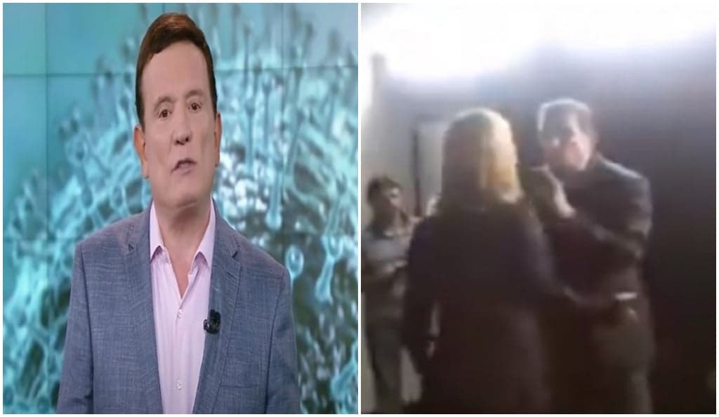 Roberto Cabrini é filmado em barraco com mulher, vídeo vaza e viraliza na internet