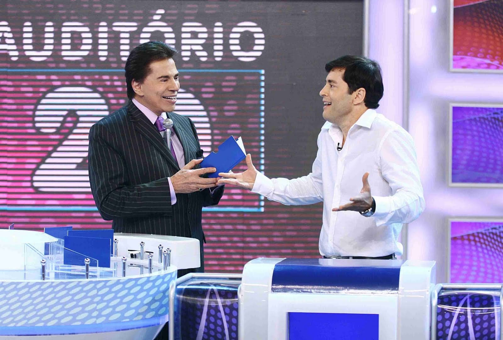 Silvio Santos e Tiago Santiago no programa do SBT - Foto: Reprodução Silvio Santos e Tiago Santiago no programa do SBT - Foto: Reprodução