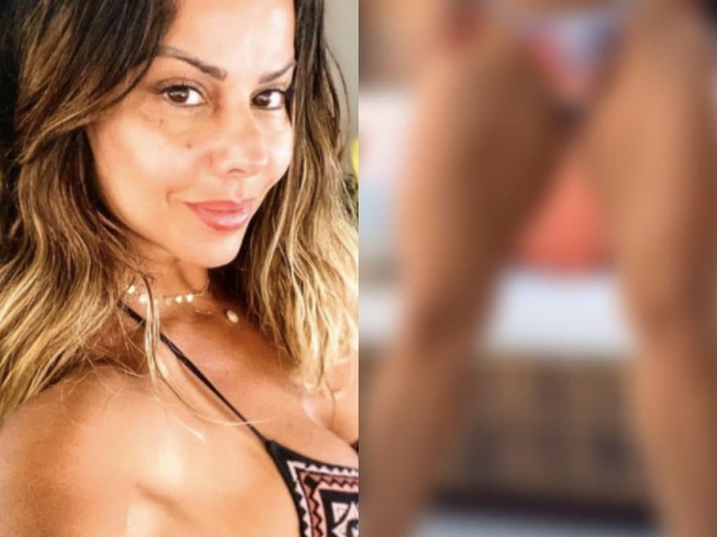 Viviane Araújo surge sexy, após expor fio dental, mostra parte íntima e deixa marmanjos babando: “Que corpo”