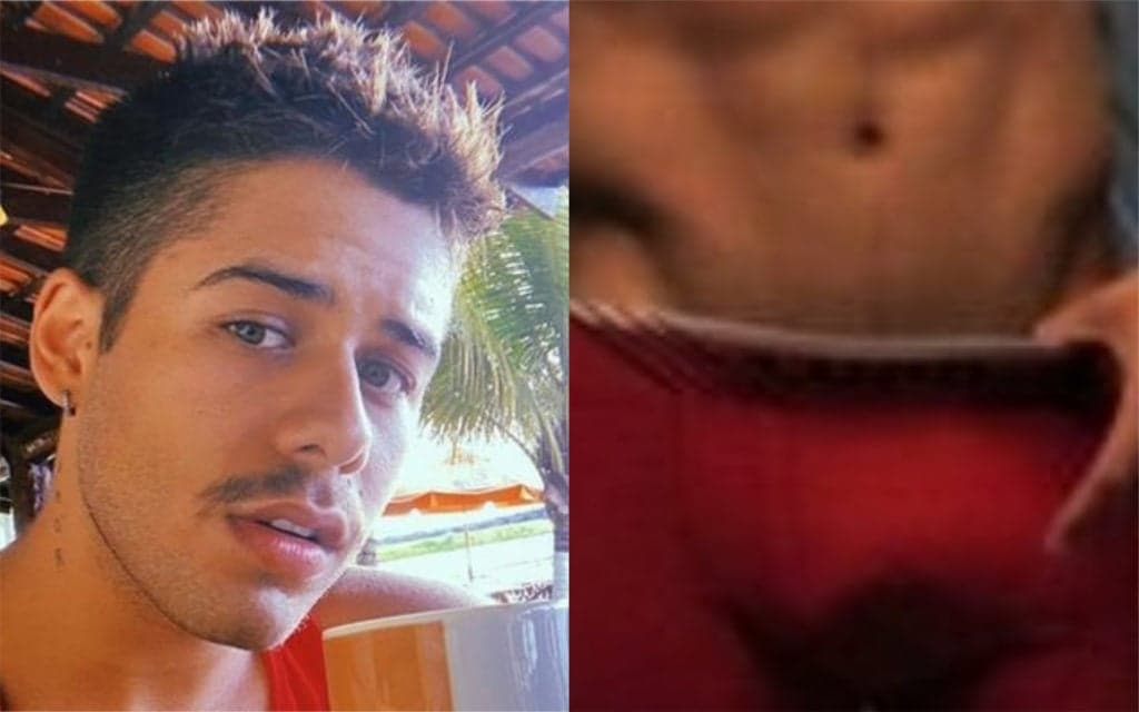 Zé Felipe, filho de Leonardo, após ser pego dentro de armário, tem foto pelado só de blusão: "Complicado"