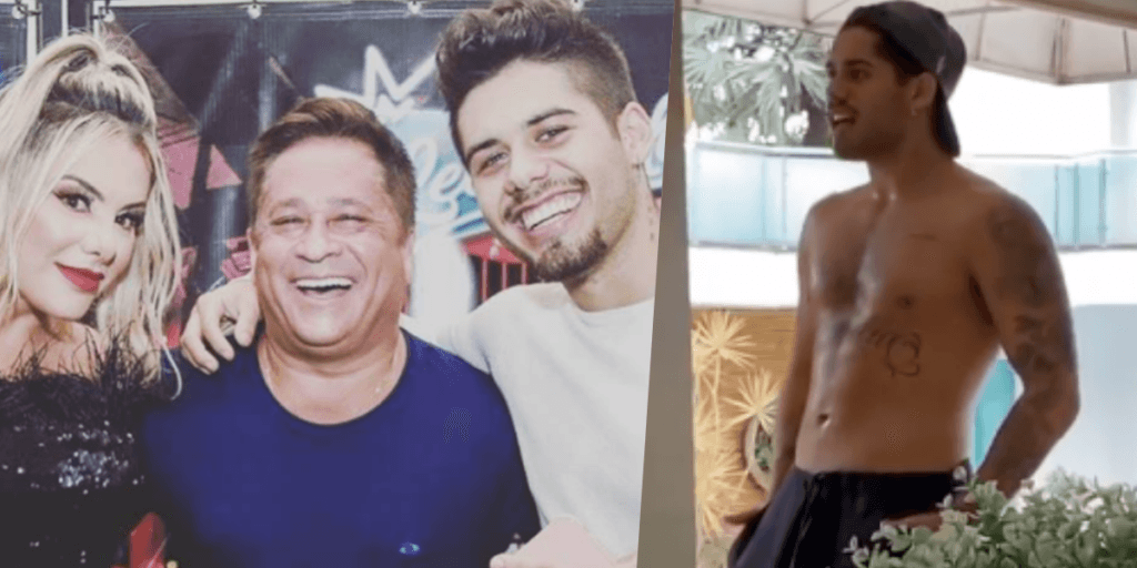 Poliana Rocha, esposa de Leonardo, flagra objeto do filho
