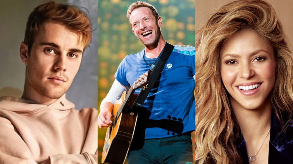Global Goal: Live com Justin Bieber, Coldplay, Shakira e outros famosos será exibida pela TV Globo no sábado (27)
