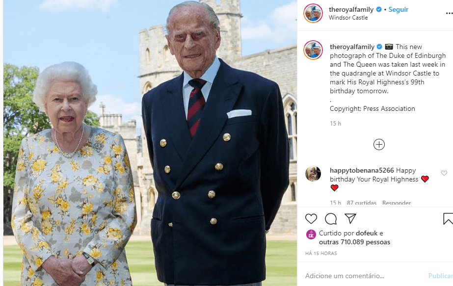 Foto compartilhada pela família real no Instagram (Foto: Reprodução)