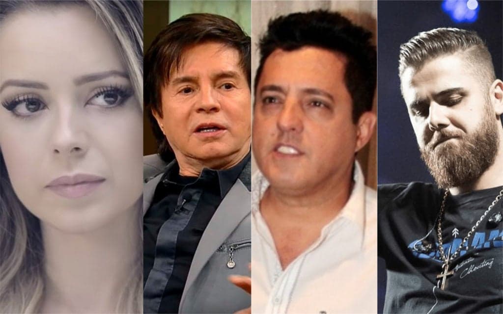 Ao vivo, shows de famosos explodem: Sandy sofre com Xororó, Zé Neto tem parte íntima pulsando e Bruno rejeita filho