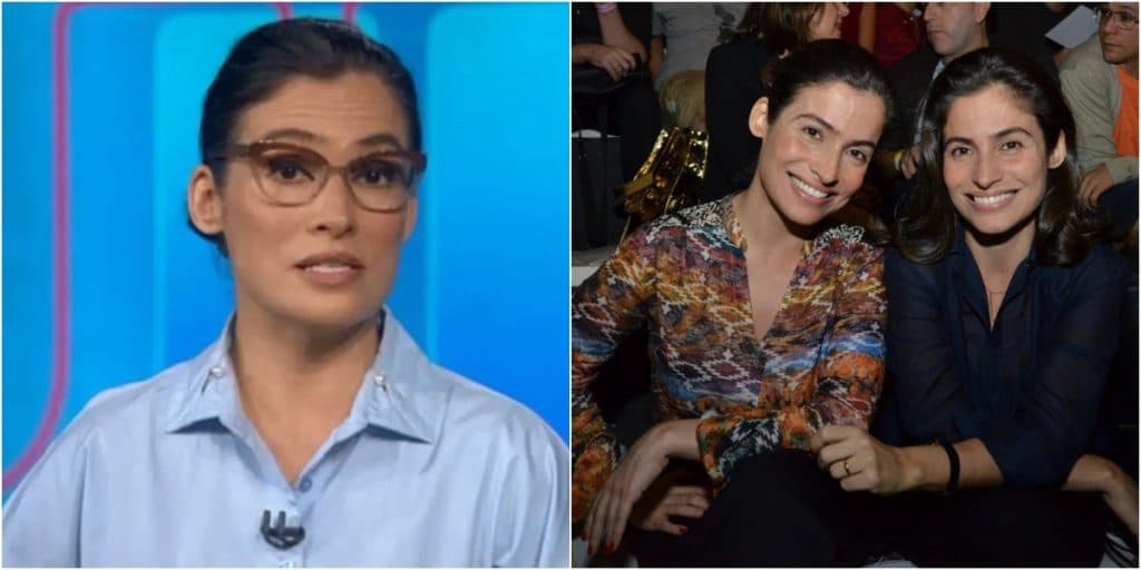 Renata Vasconcellos, em meio a trauma com invasão na Globo, destaca irmã gêmea em exposição rara